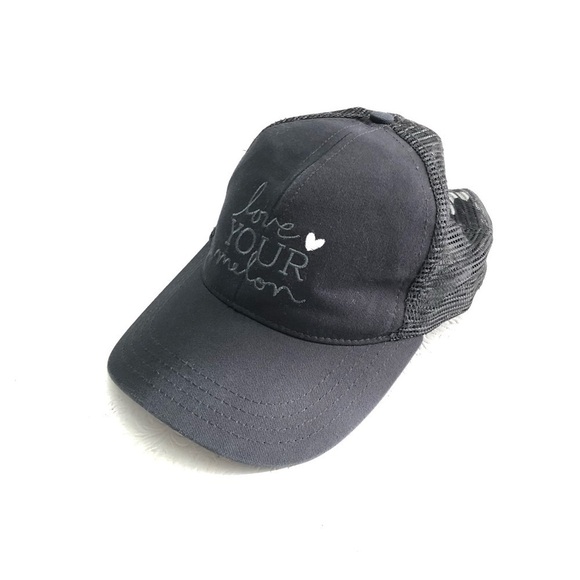 Love Your Melon Other - Love Your Melon Black Embroidered Trucker Hat Adjust EUC Unisex Adult One Size